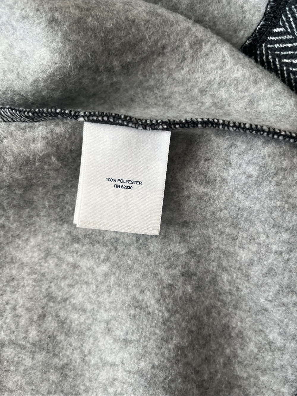 Lands' End Women's Black and White Herringbone Long Blazer LP New - Picture 7 of 8
